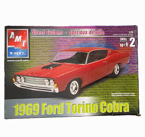 Amt 1969 ford torino cobra - amt,