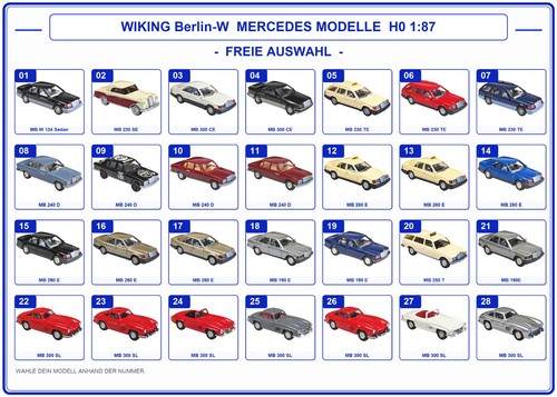 Wiking berlin mercedes - berlin-w, mercedes-benz